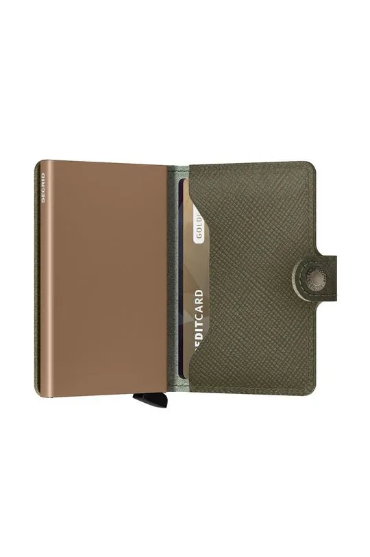 Secrid leather wallet green color