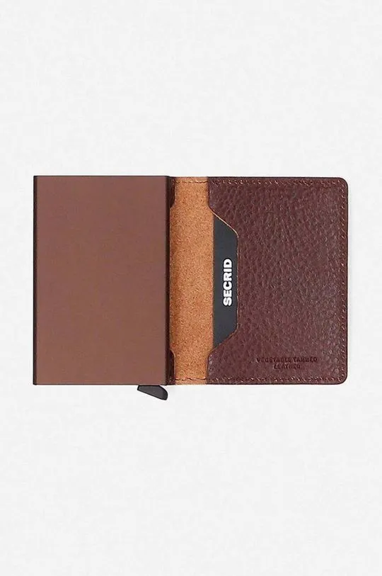 Secrid leather wallet maroon color