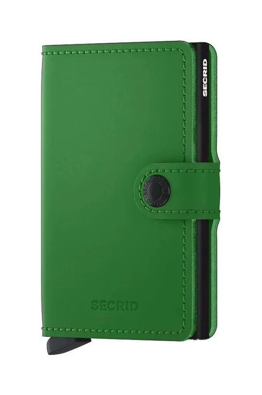 Secrid leather wallet Miniwallet Matte Bright Green green color