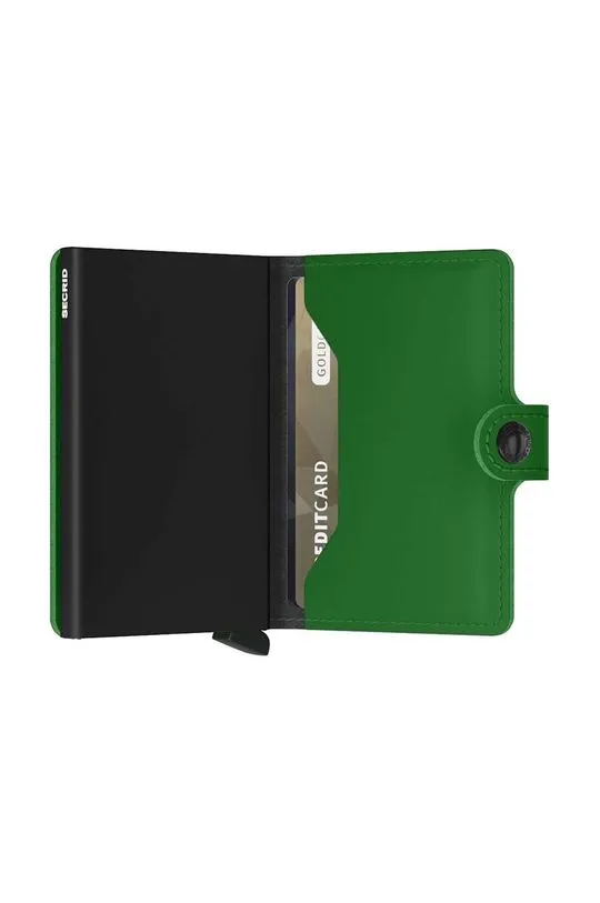 Secrid leather wallet Miniwallet Matte Bright Green green color