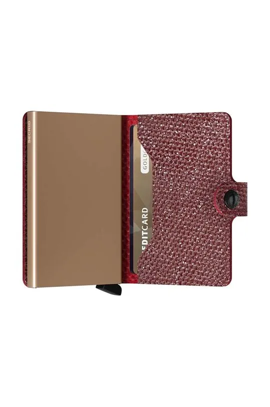 Secrid leather wallet Miniwallet Sparkle Red red color