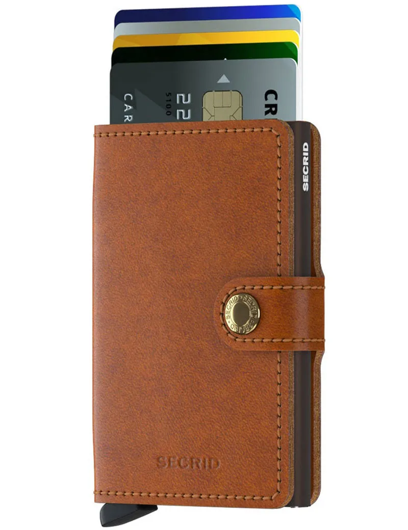 Secrid Mini Wallet Cognac Brown