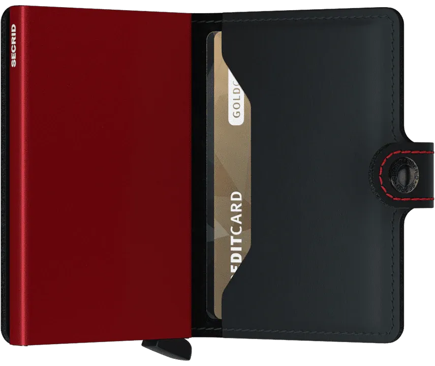 Secrid Mini Wallet Matte Black/Red