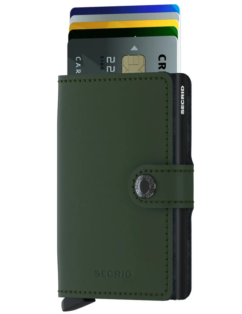 Secrid Mini Wallet Matte Green Black