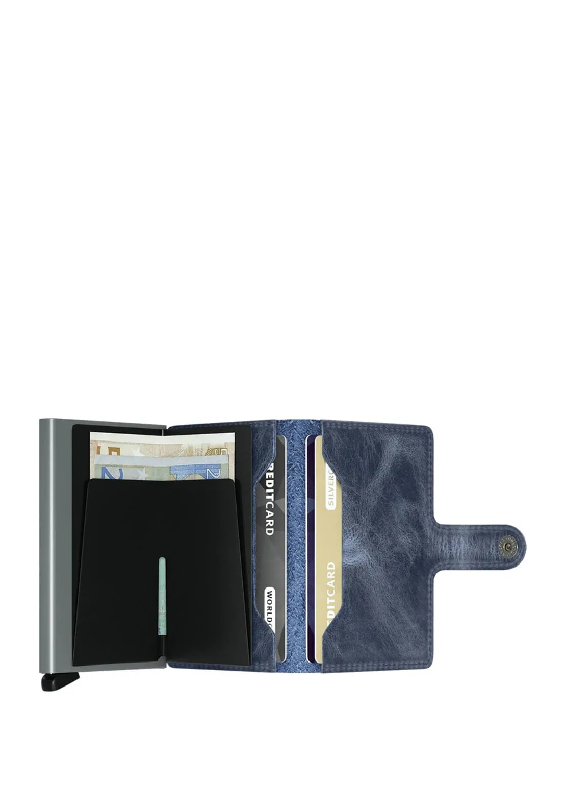 Secrid Mini Wallet, Vintage Blue