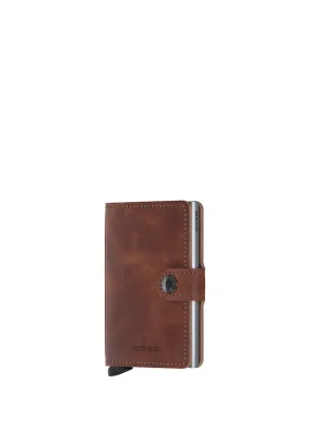 Secrid Mini Wallet, Vintage Brown