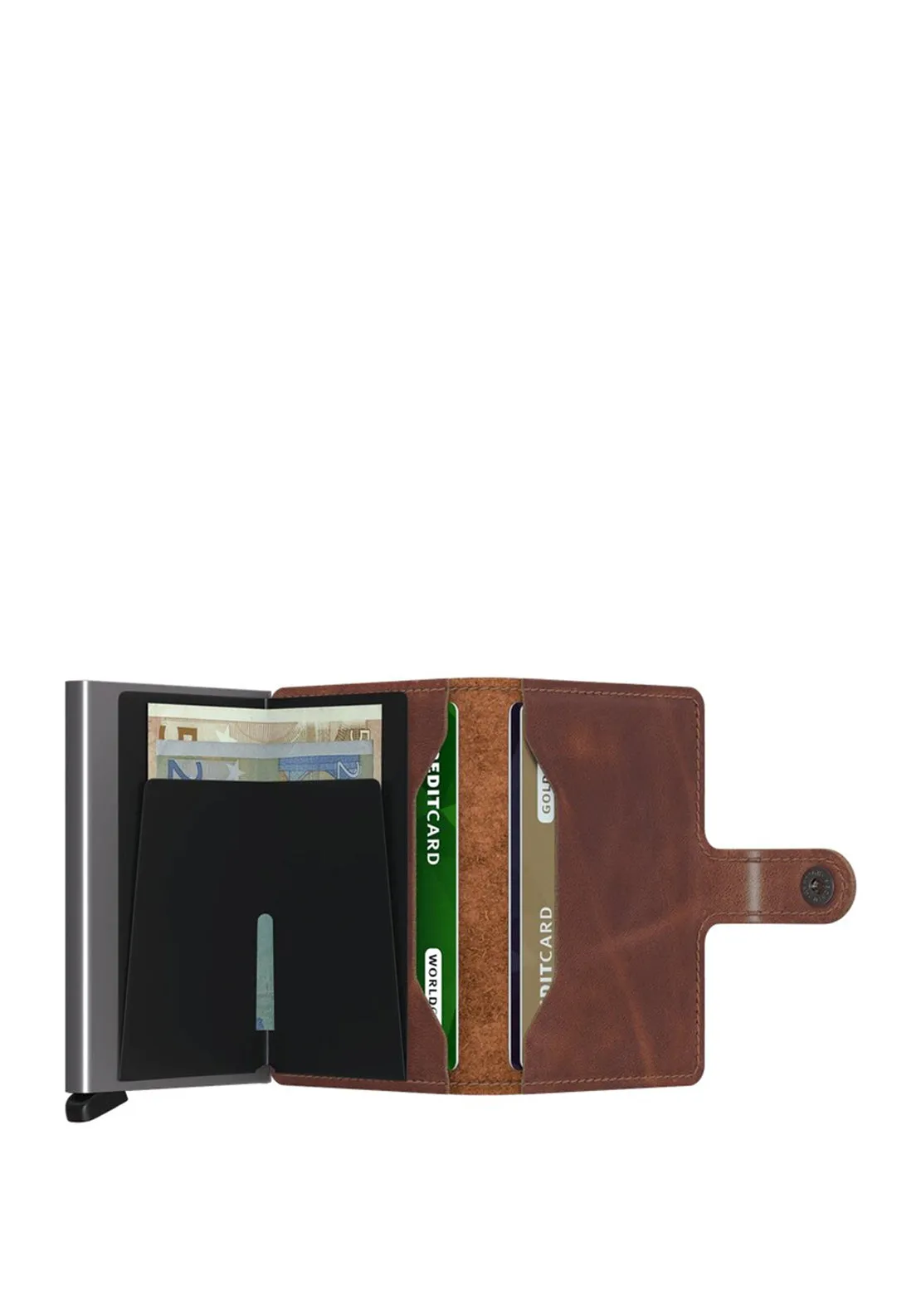 Secrid Mini Wallet, Vintage Brown