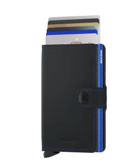 SECRID Miniwallet Matte - Black & Blue