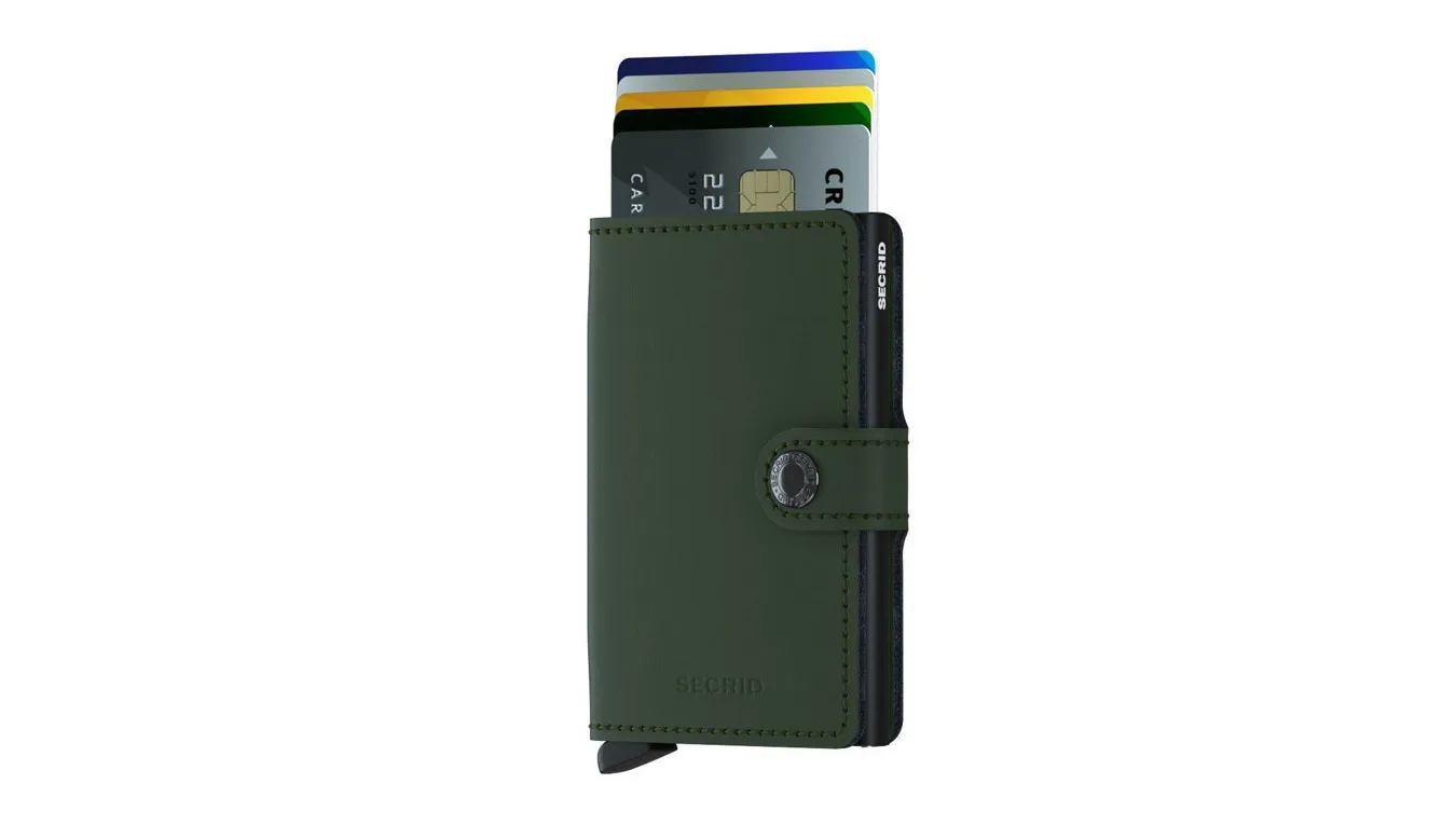 Secrid Miniwallet Matte Green-Black