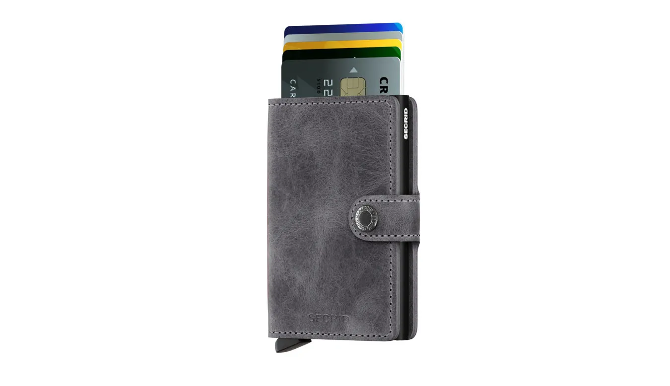 Secrid Miniwallet Vintage Grey Black