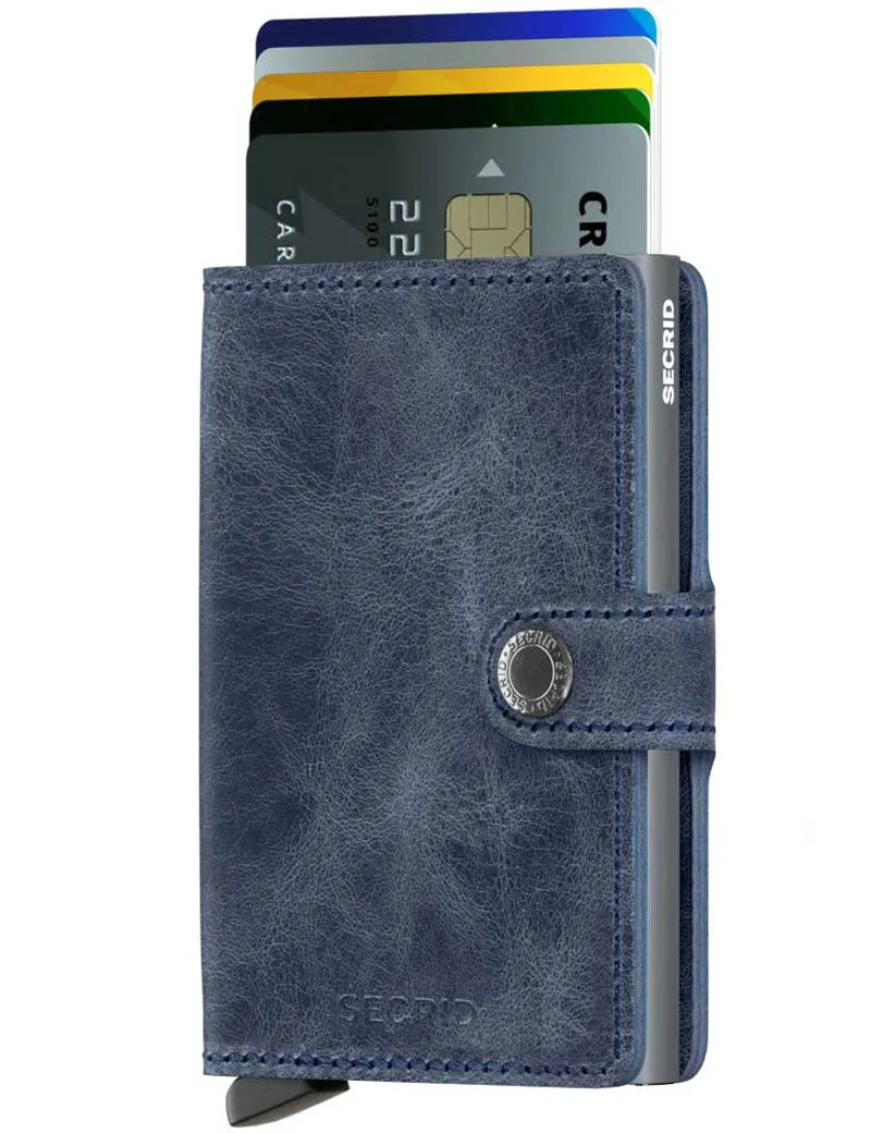 Secrid Miniwallet Vintage Wallet Blue