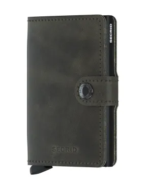 Secrid Miniwallet Vintage Wallet Olive Black