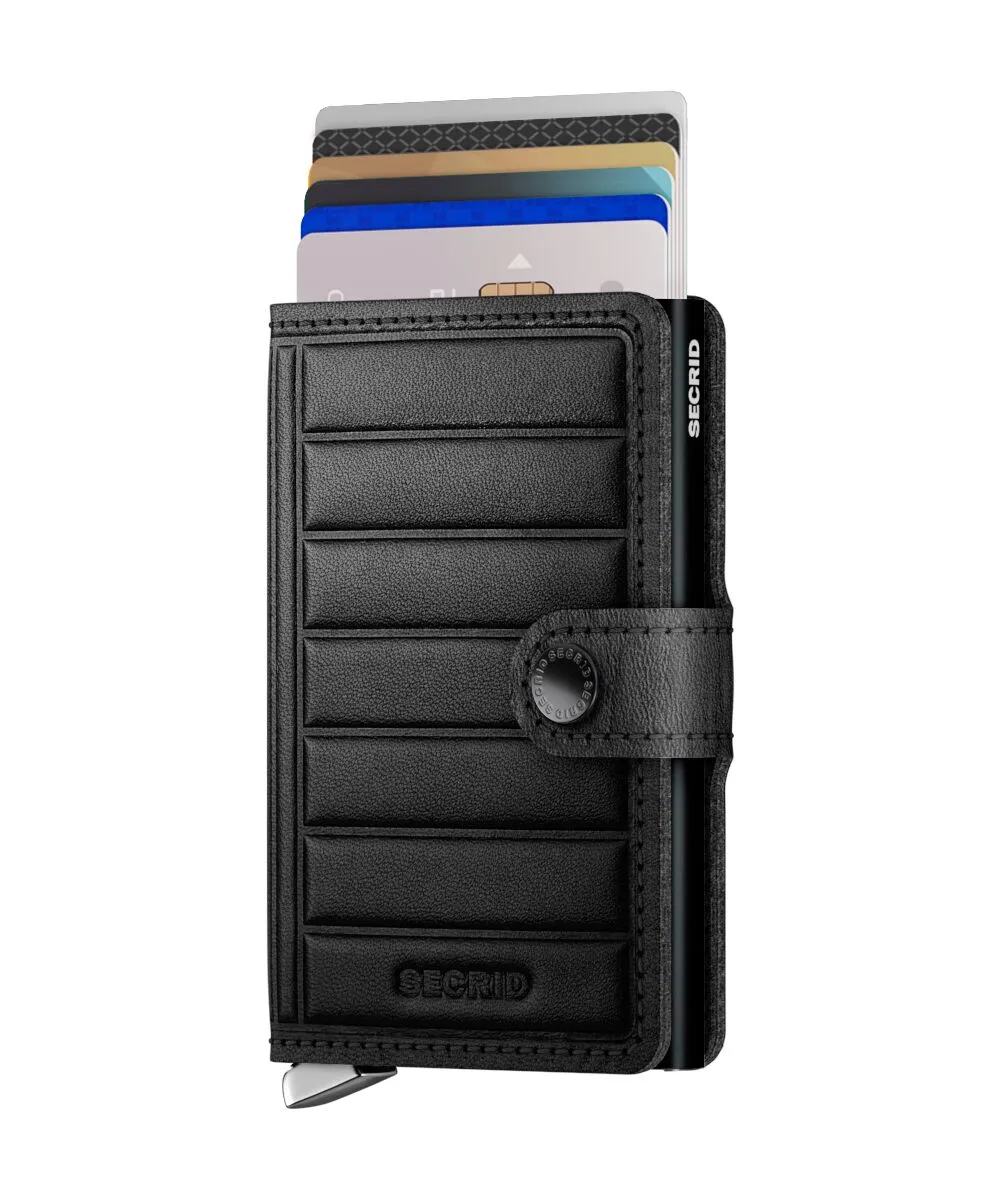 Secrid Premium Miniwallet – Emboss Lines Black