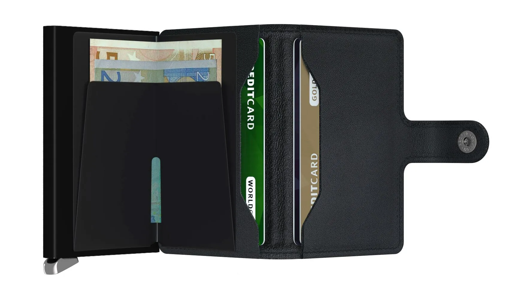 Secrid Premium Miniwallet – Emboss Lines Black