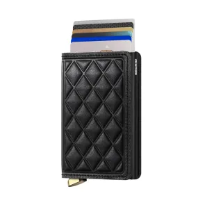 SECRID Sed-black slim wallet - emboss diamond black -                         -                     -                