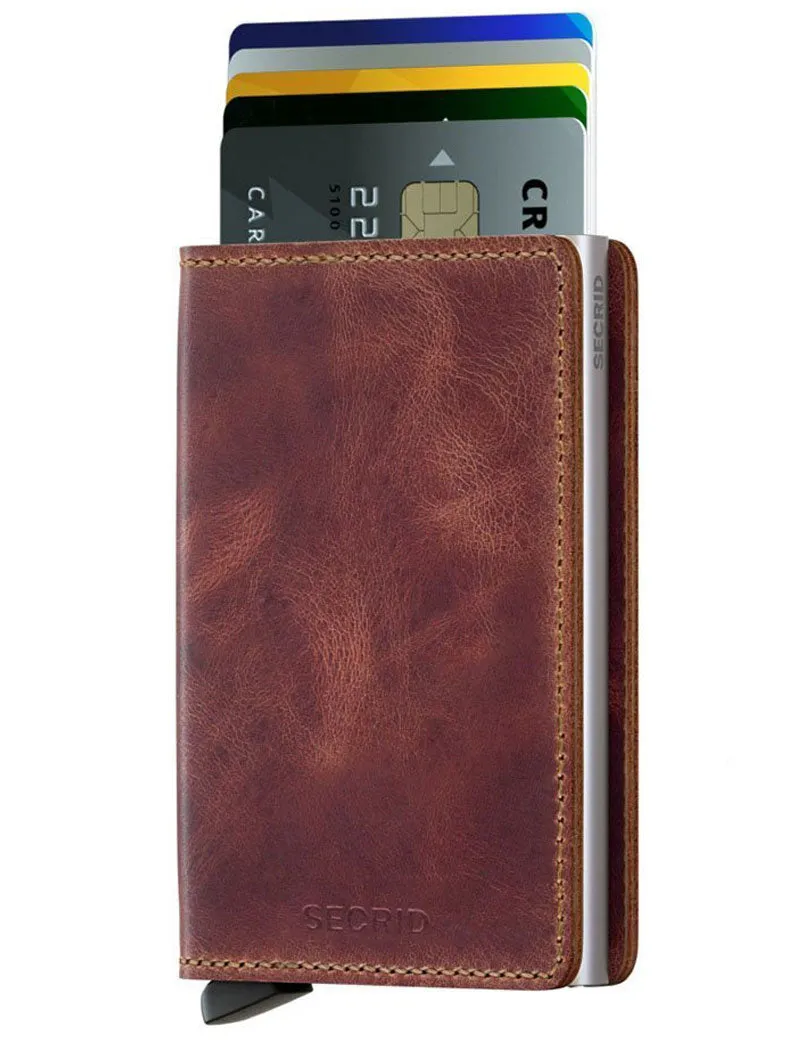 Secrid Slim Wallet Vintage Brown