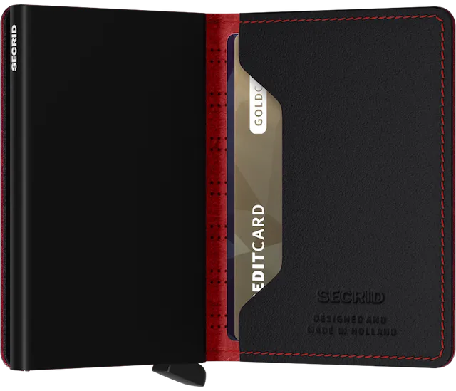 SECRID Slimwallet Fuel - Black-Red