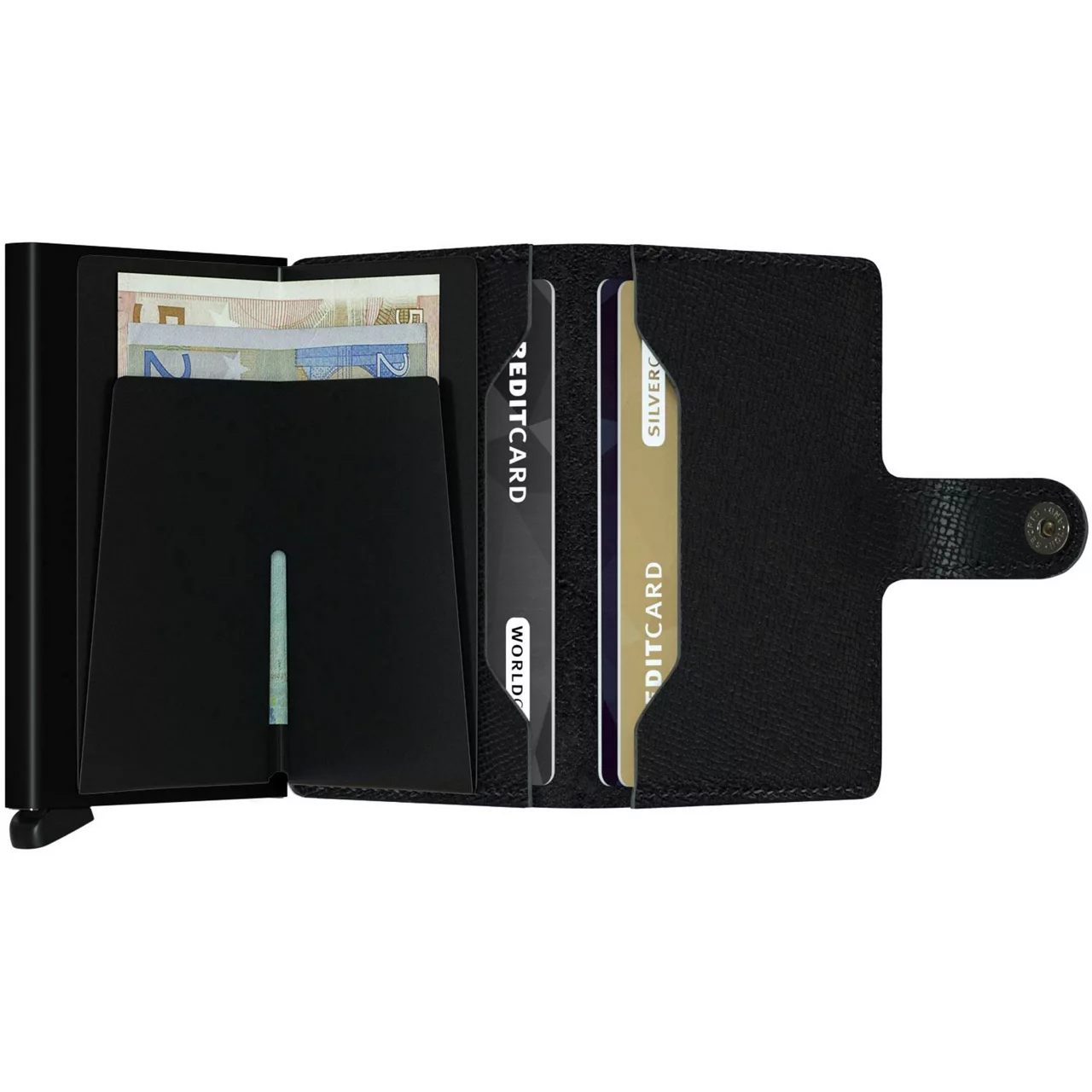 SECRID The Sustainable Edit Crisple Mini Wallet - Black