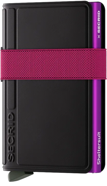 SECRID x Sheltersuit Bandwallet TPU - Black-Fuchsia