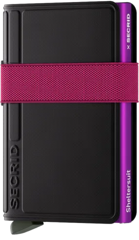 SECRID x Sheltersuit Bandwallet TPU - Black-Fuchsia