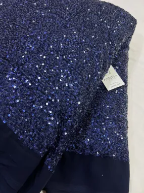 Sequins on pure georgette fabric