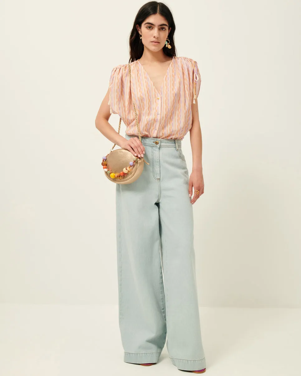 Sessun   MANI V Blouse Col V Fruit Sorbet