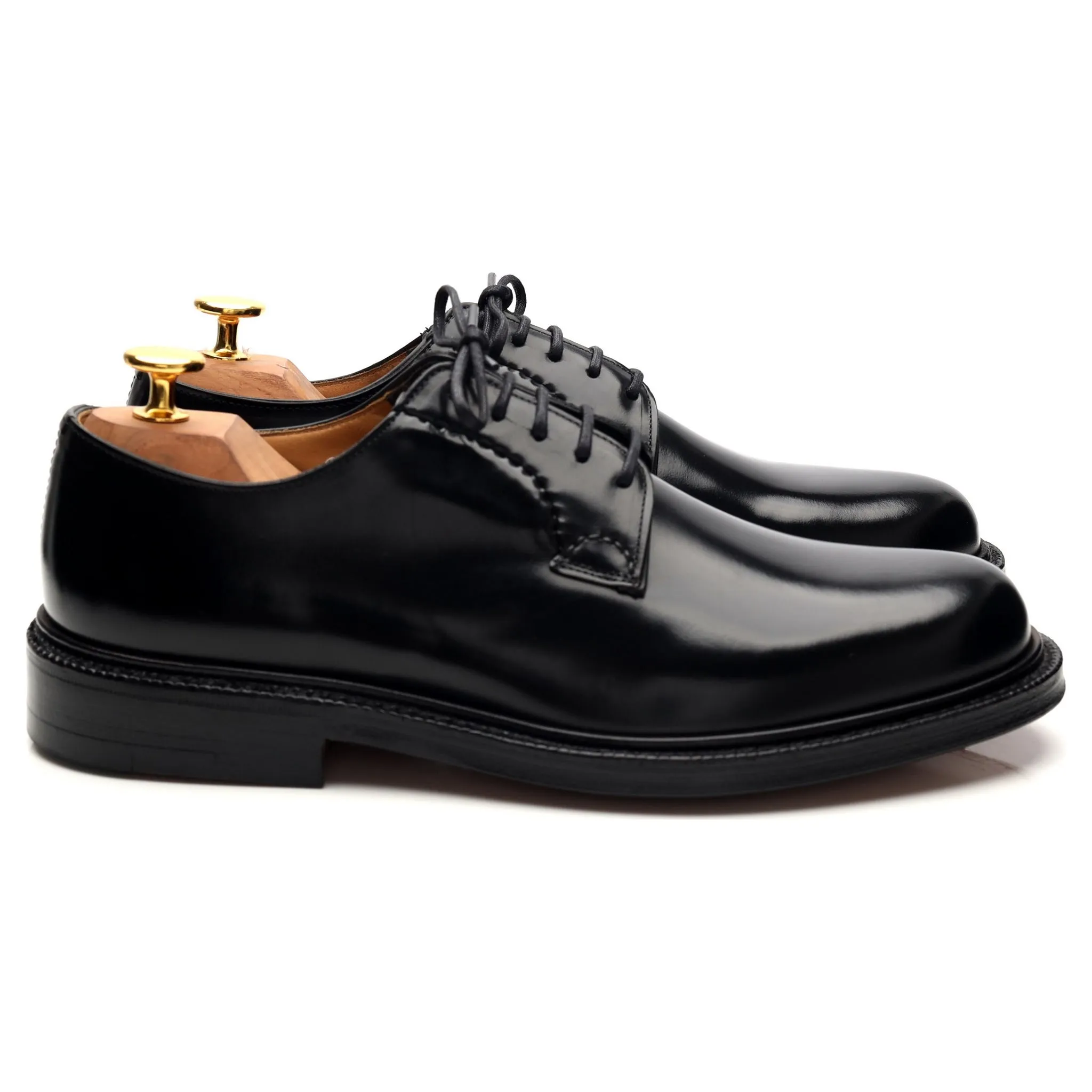 'Shannon' Black Leather Derby UK 6 F