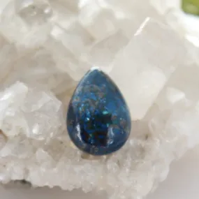 Shattuckite Cabochon Large Teardrop Flat Backed