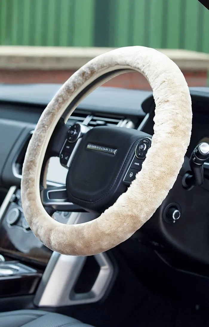 Sheepskin Steering Wheel Cover