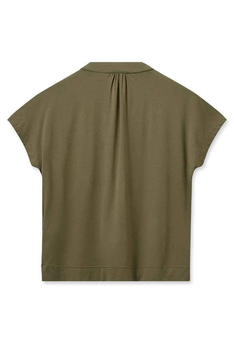 Shira Tee | Burnt Olive | T-shirt fra Mos Mosh