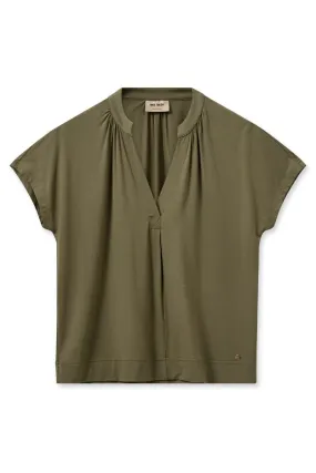 Shira Tee | Burnt Olive | T-shirt fra Mos Mosh