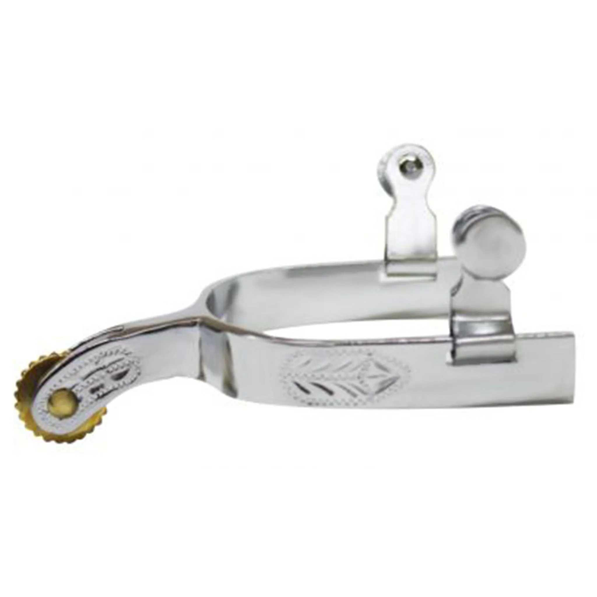 Showman Youth Chrome Engraved Spurs