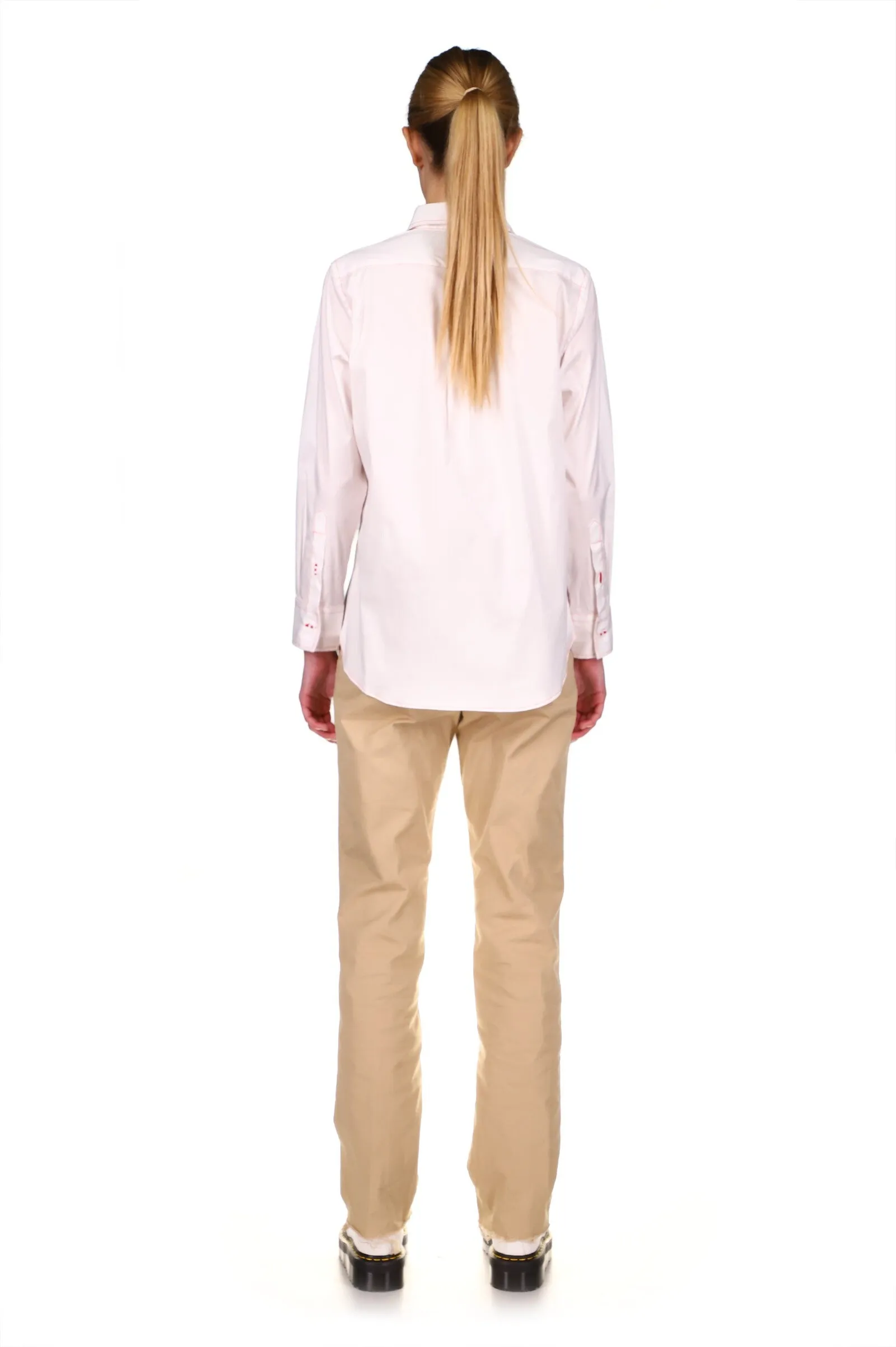 SILK SCREENED 'MADOURA' WOMENS KHAKI CHINOS