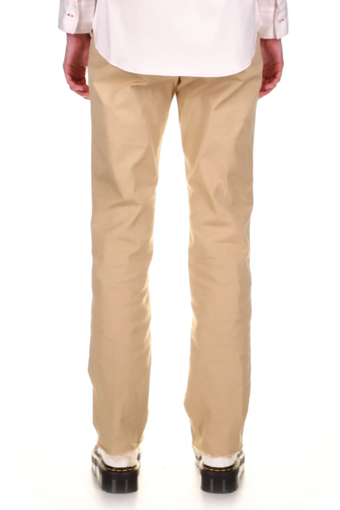 SILK SCREENED 'MADOURA' WOMENS KHAKI CHINOS