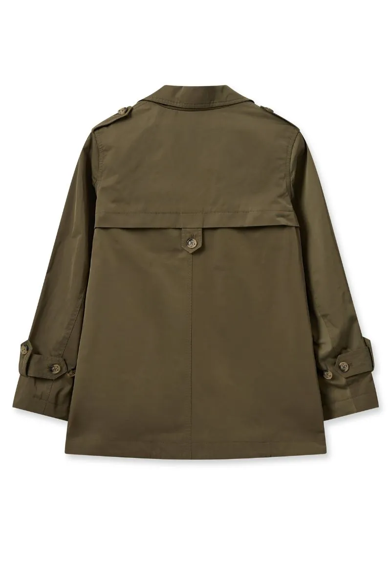 Silma Short Trenchcoat | Burnt Olive | Jakke fra Mos Mosh