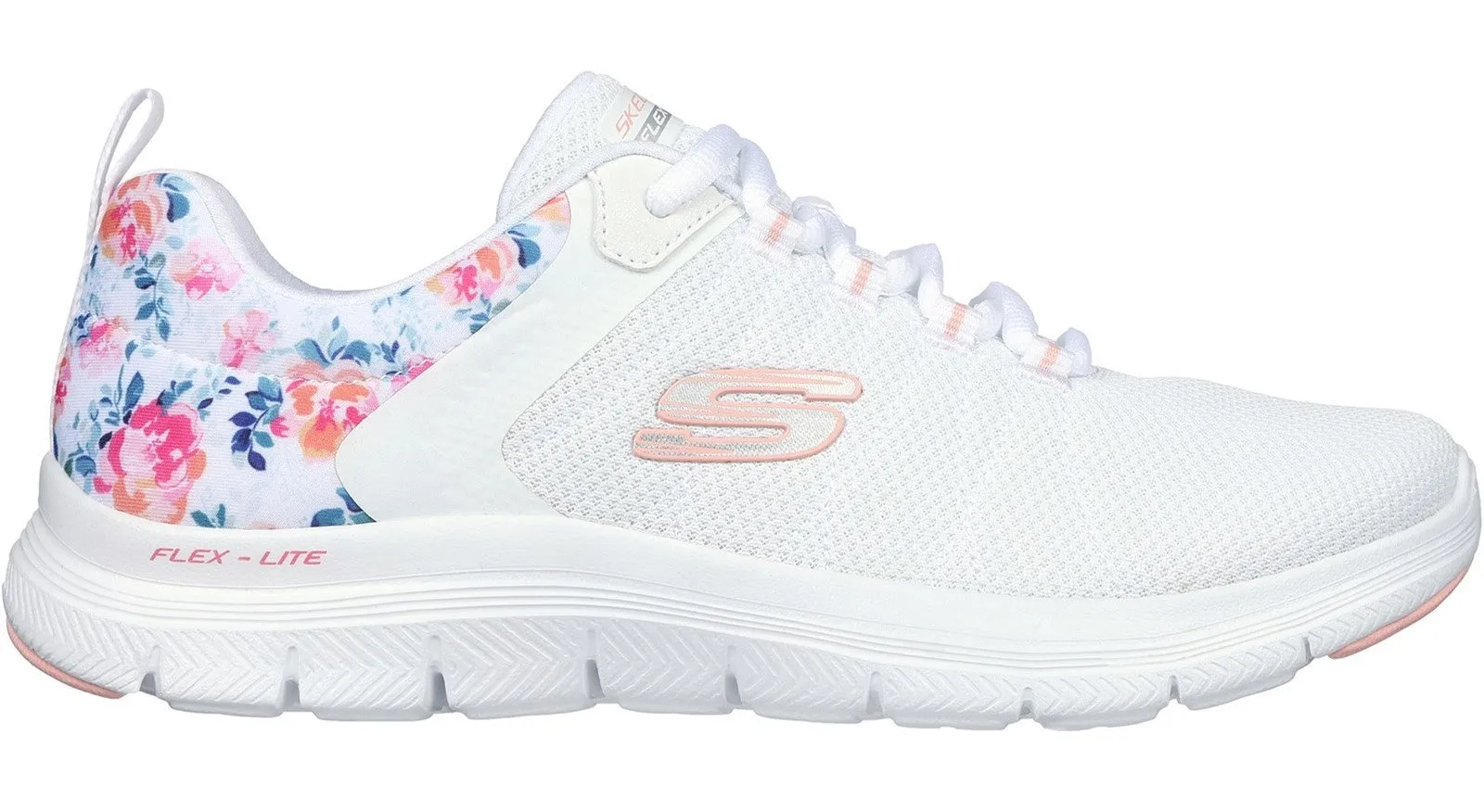 Skechers 149586 Flex Appeal 4.0 Let It Blossom Womens Lace Up Trainer