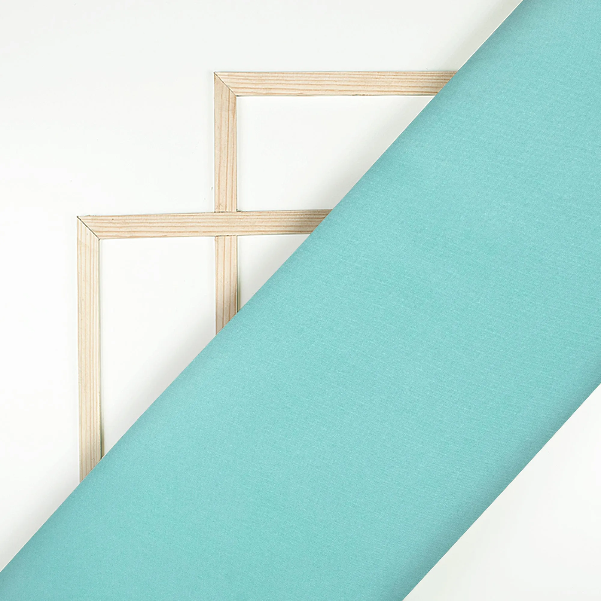 Sky Blue Plain Lining Butter Crepe Fabric