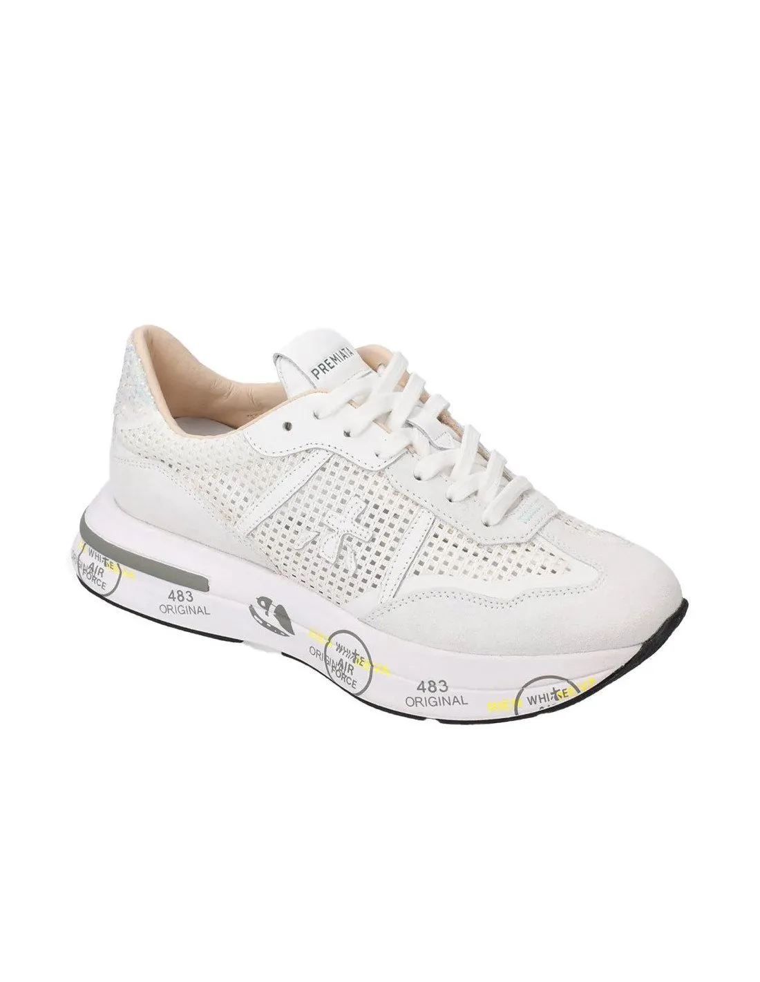 Sneakers Premiata donna Cassie 6341 bianche