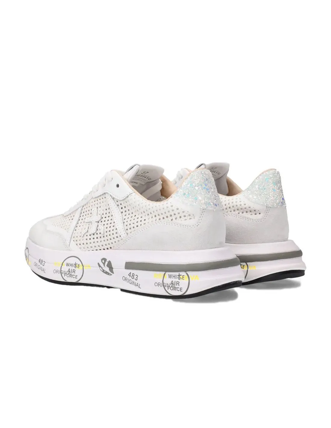 Sneakers Premiata donna Cassie 6341 bianche