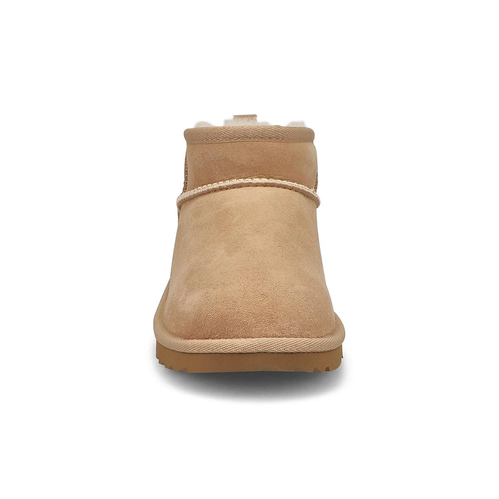 Soft Moc Girls Classic Ultra Mini Sheepskin Boot - Sand