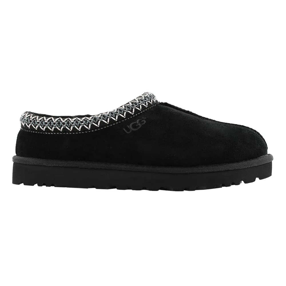 Soft Moc Mens Tasman Sheepskin Slipper - Black