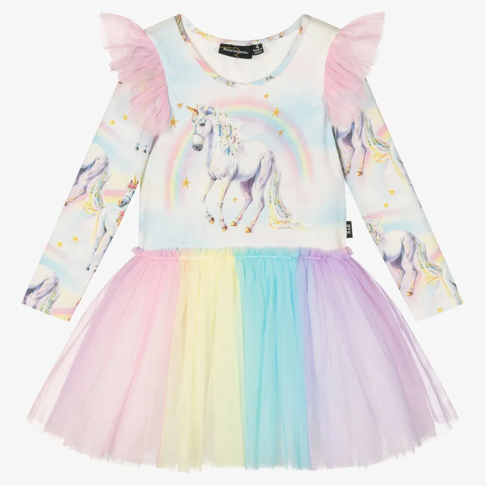 Sorbet Unicorn Tulle Dress