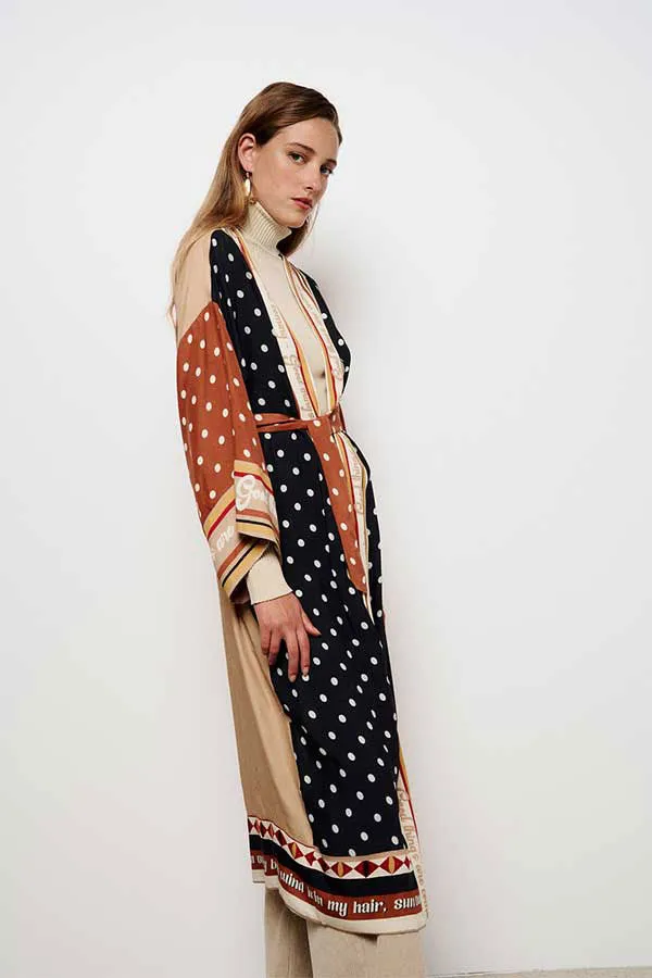 Stella Forest AZULEA POLKA DOT LONG KIMONO