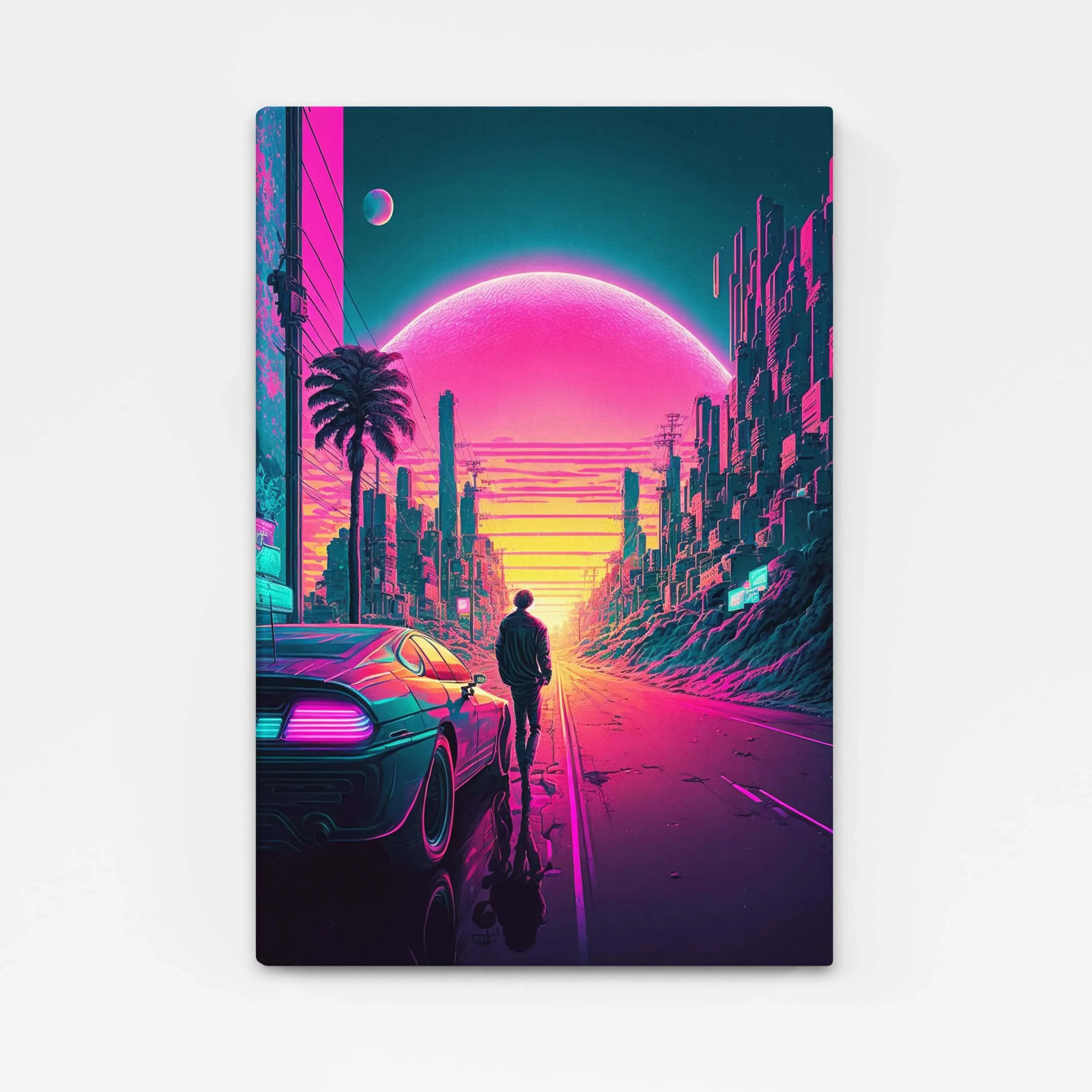 Sunset Cyberpunk Art