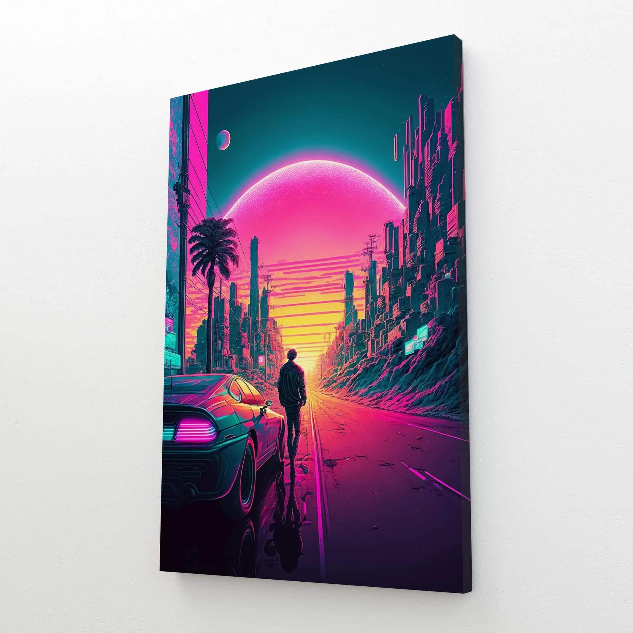 Sunset Cyberpunk Art