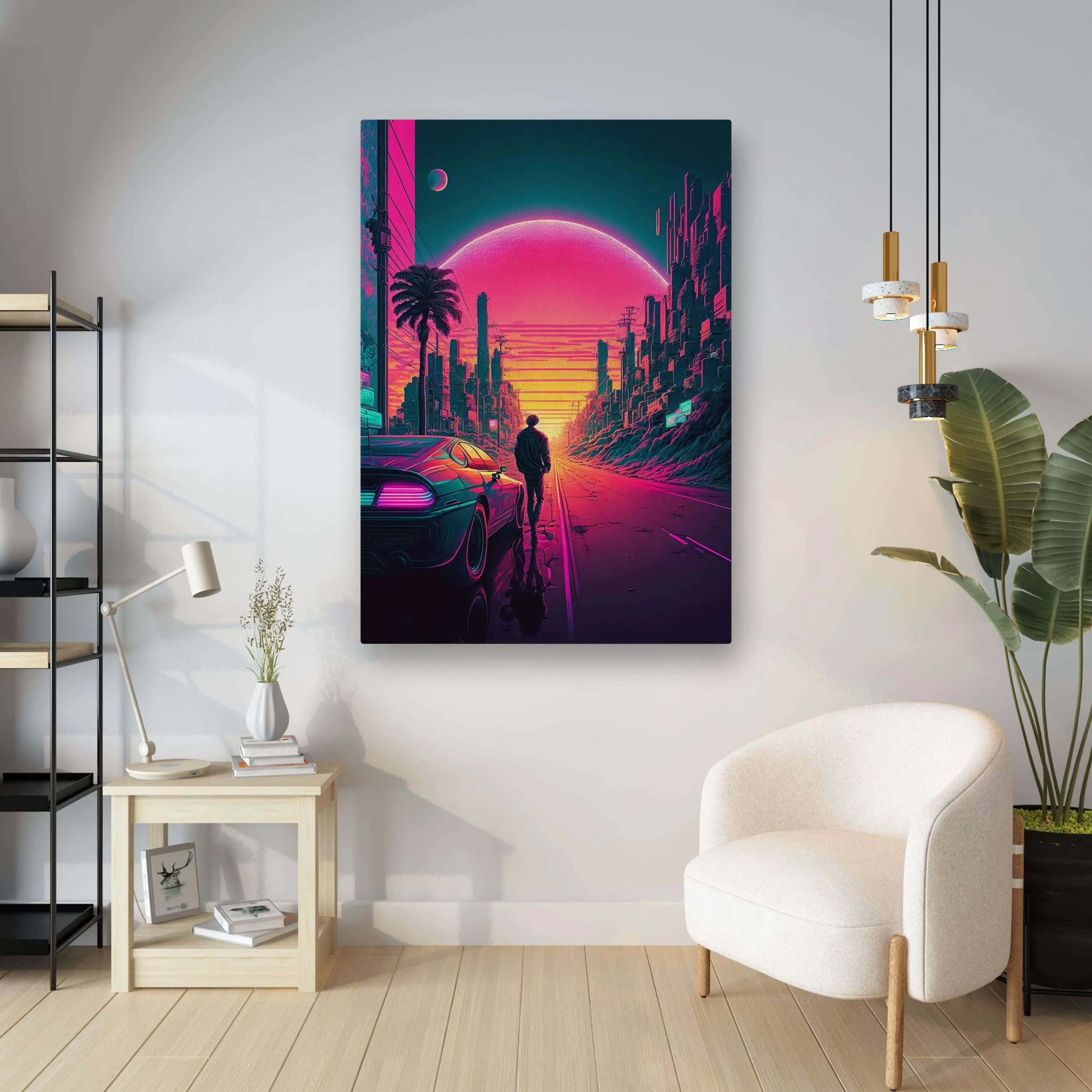 Sunset Cyberpunk Art