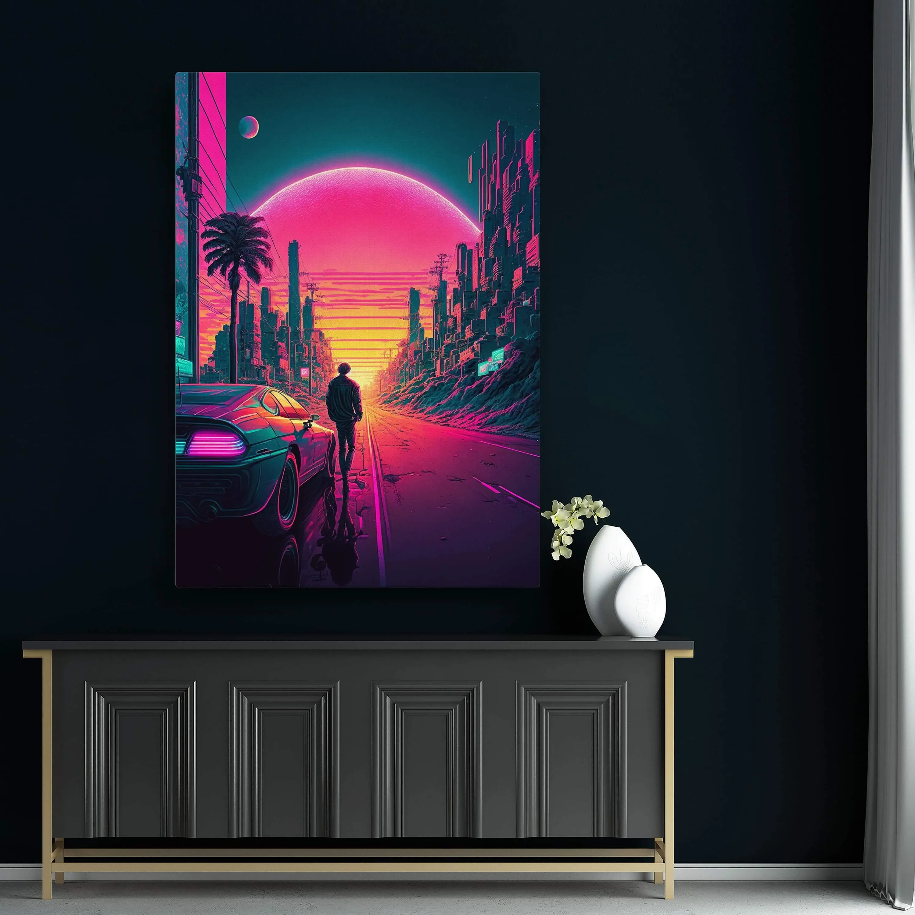 Sunset Cyberpunk Art