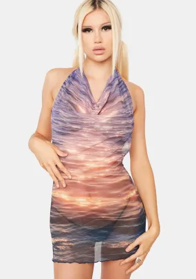 Sunset Dreamer Backless Dress-