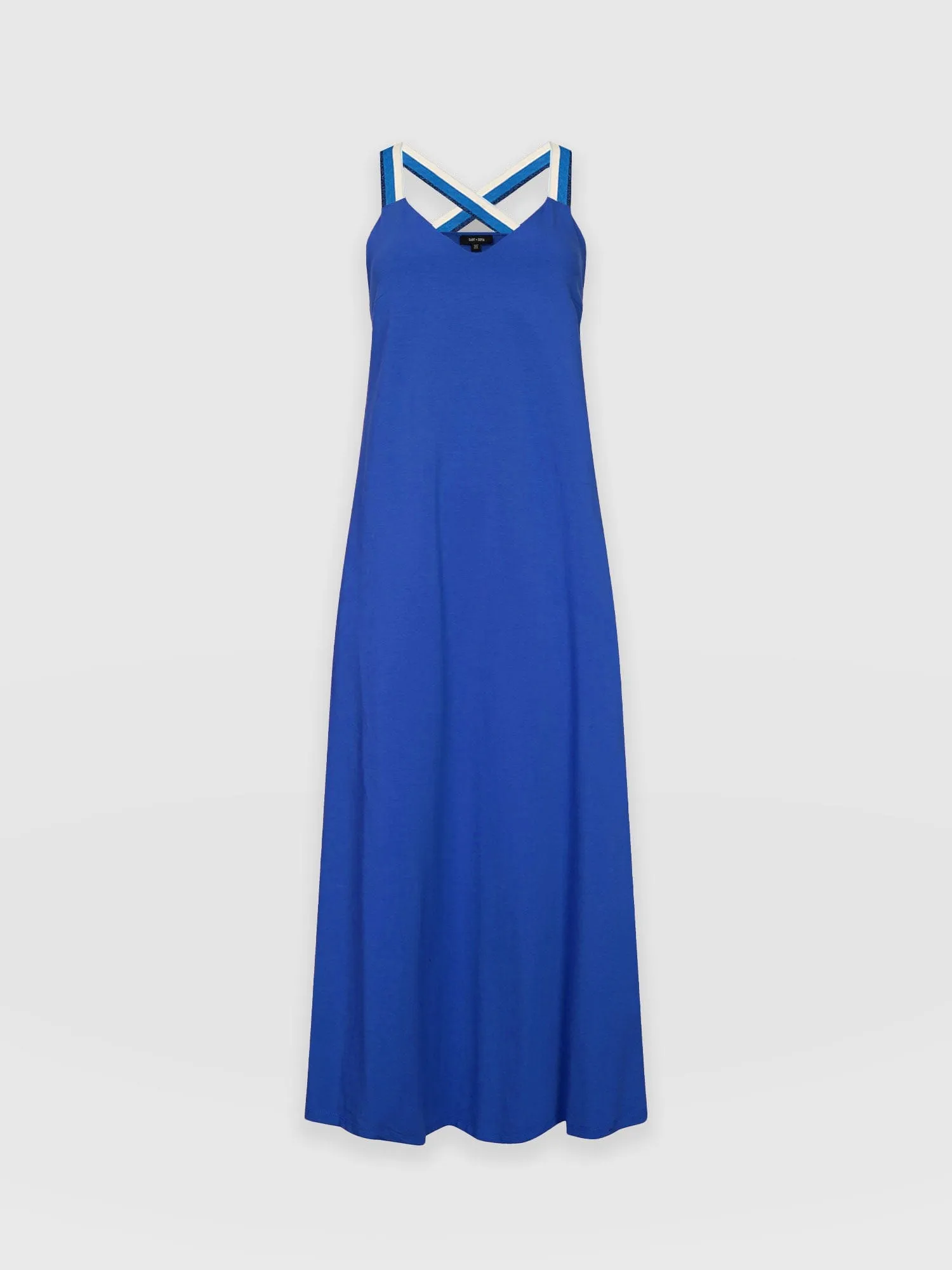 Sunset Dress Cobalt Blue - Navy Lurex