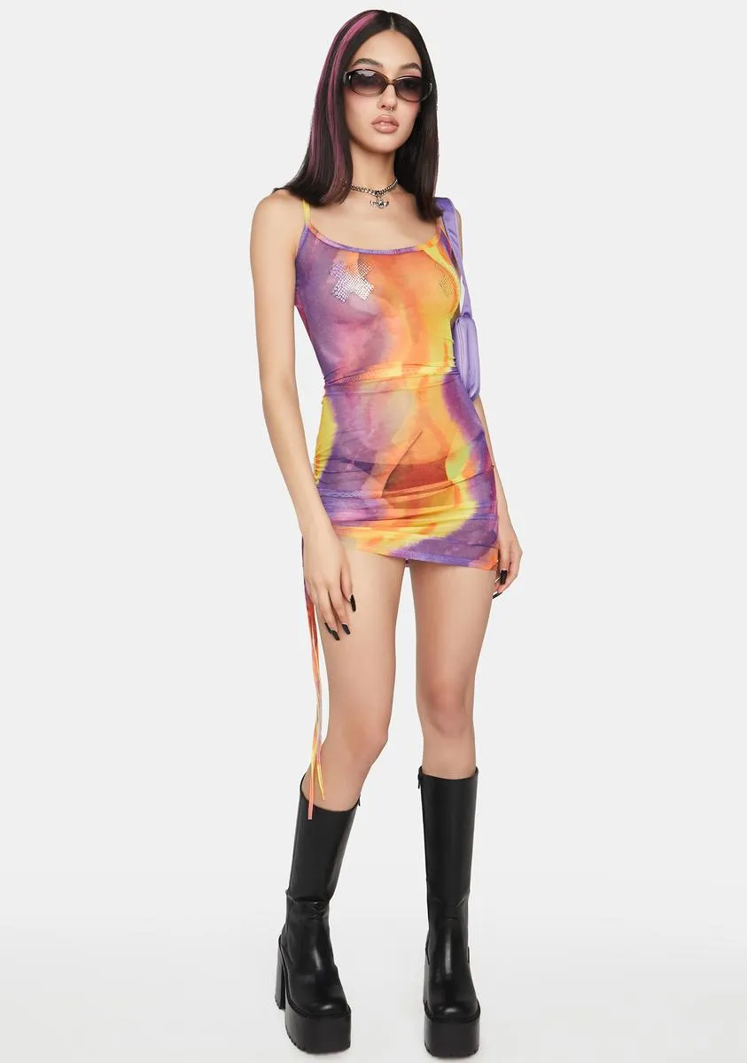 Sunset Mesh Dress-